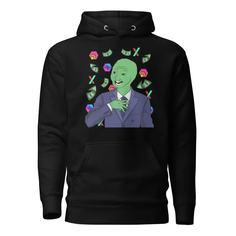 Rich Green Wojak Unisex Hoodie