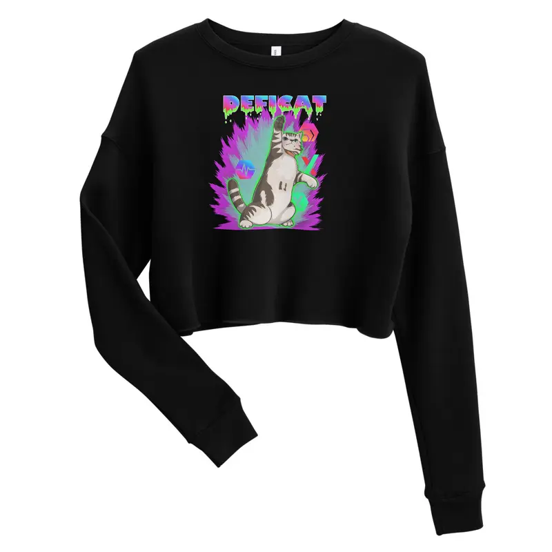 Women's Defi Cat Crop Sweatshirt